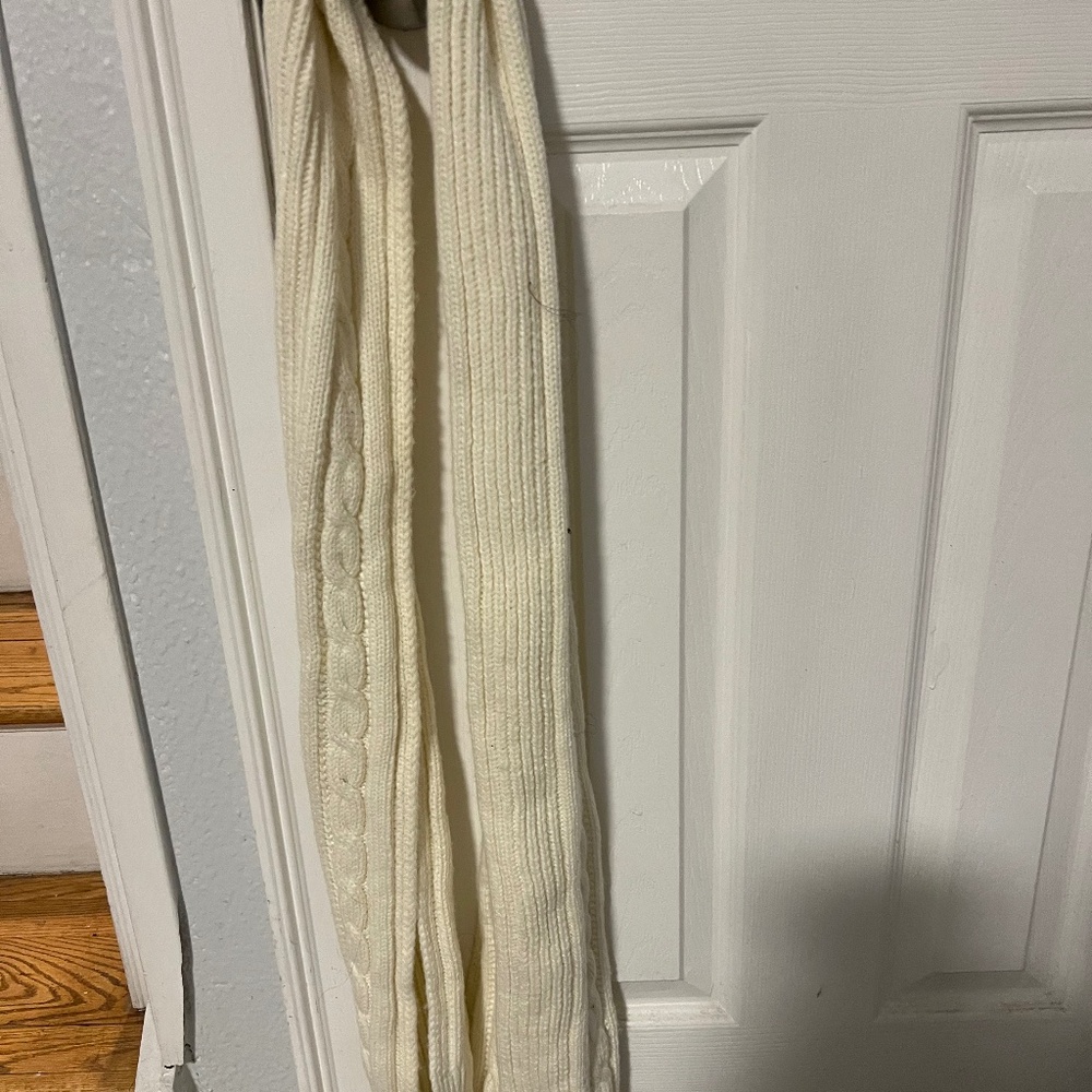 Ralph Lauren Bright White Winter Scarf